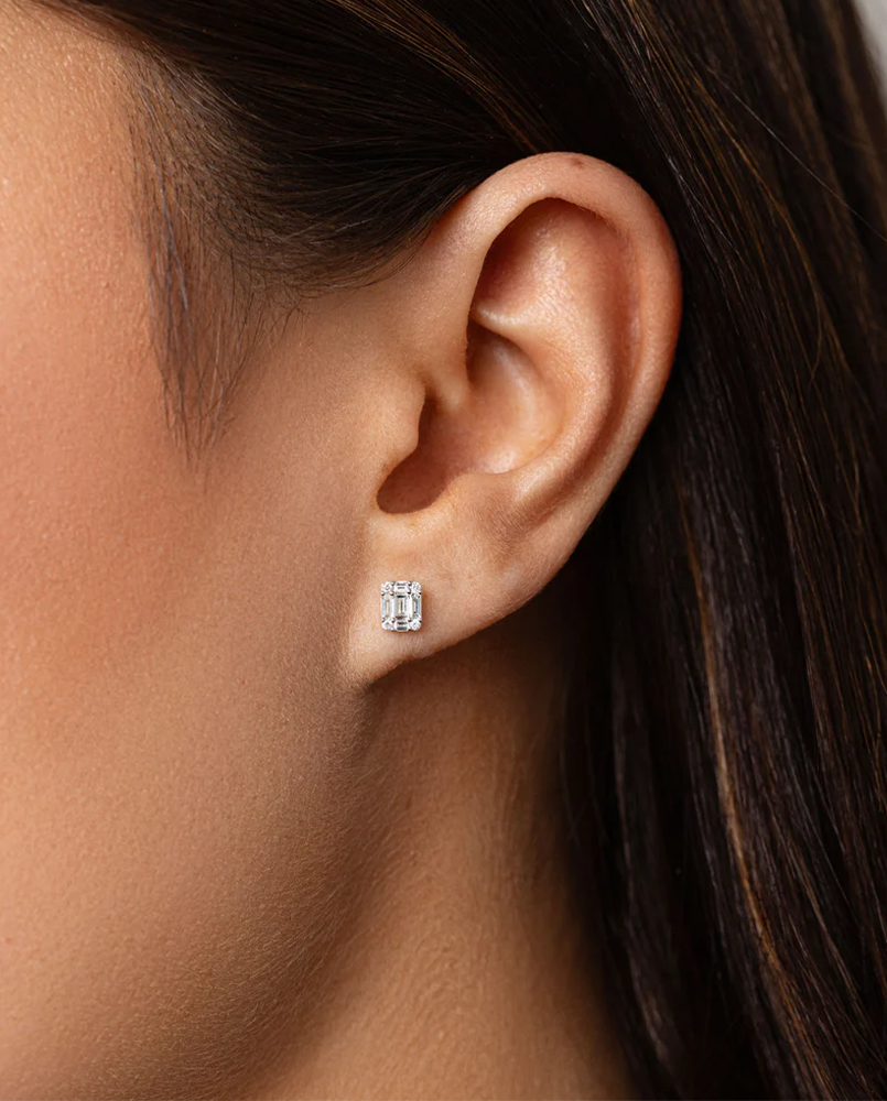Asscher Cut Earrings