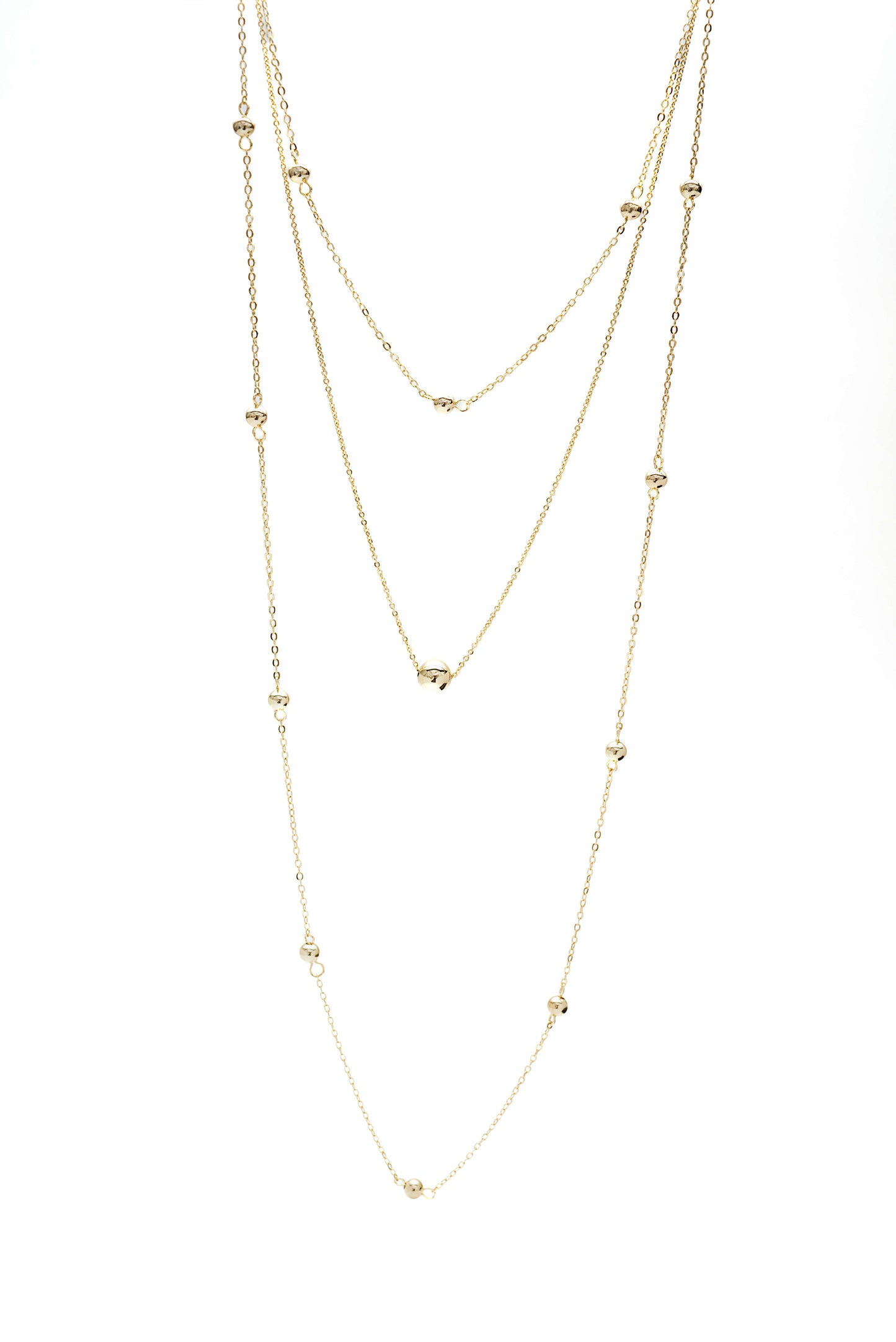 14k Gold plated - Layered Chain Necklace