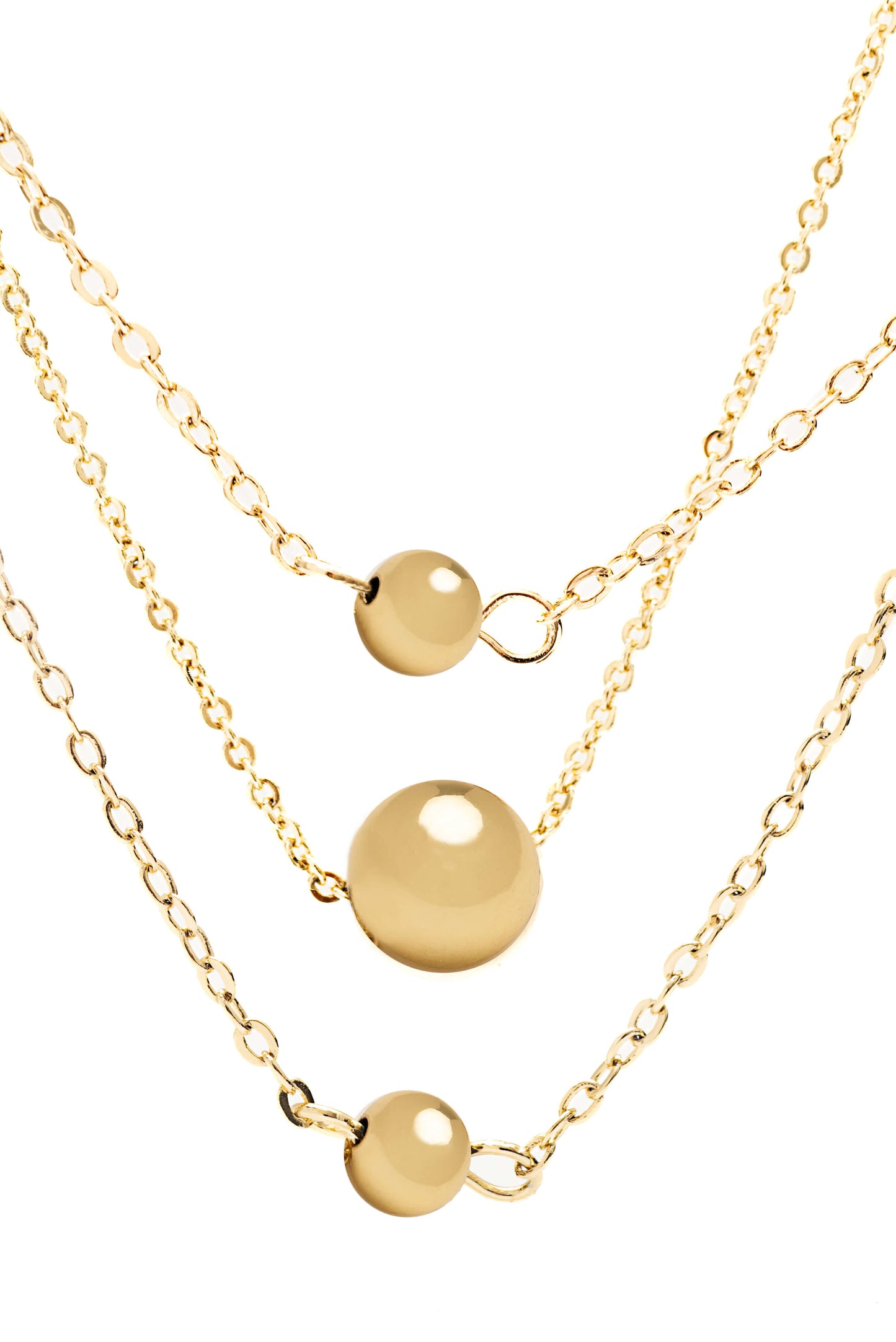 14k Gold plated - Layered Chain Necklace