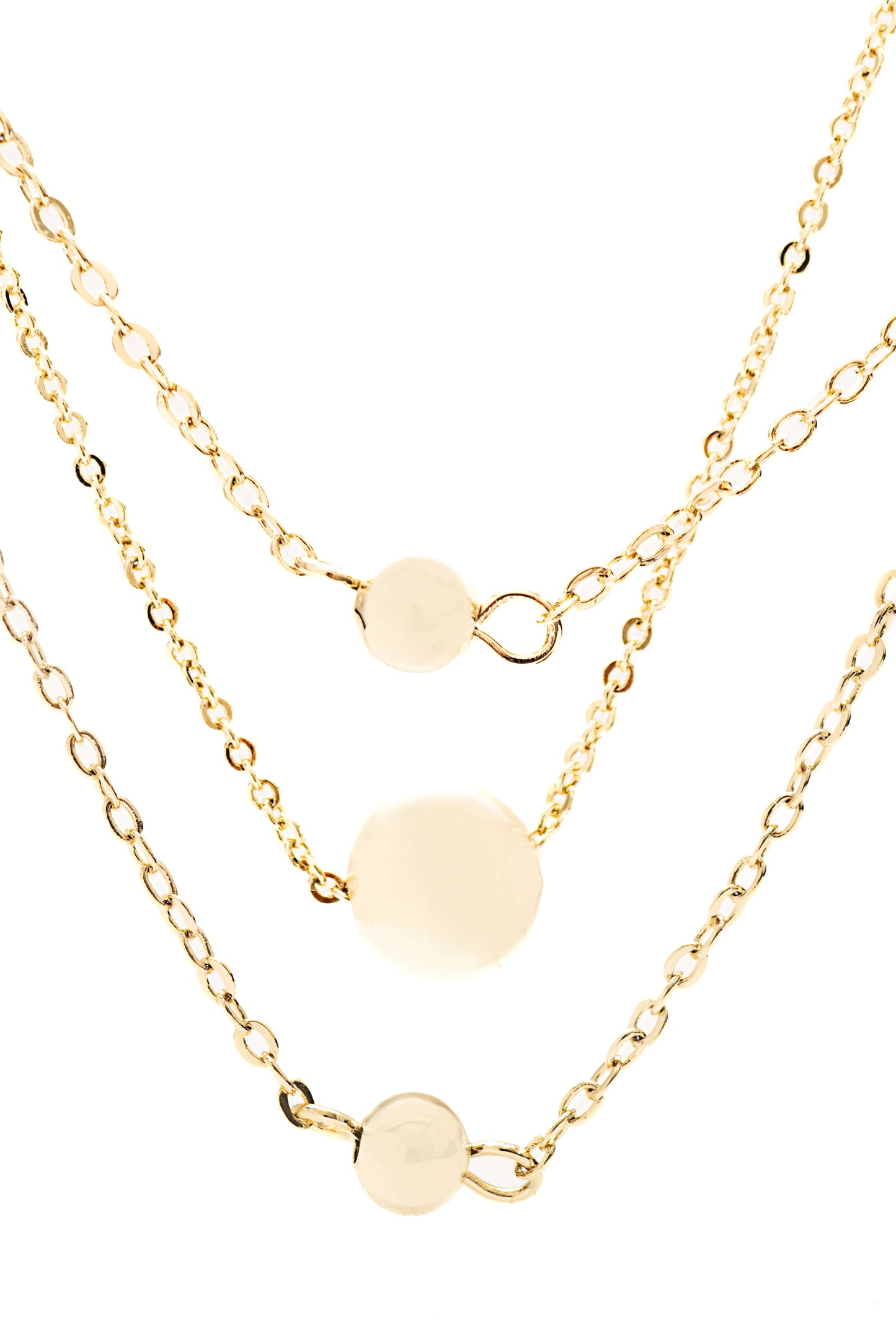 14k Gold plated - Layered Chain Necklace