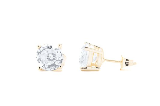 14k Gold Plated Stud Earrings