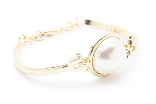 Half Moon Pearl Bracelet