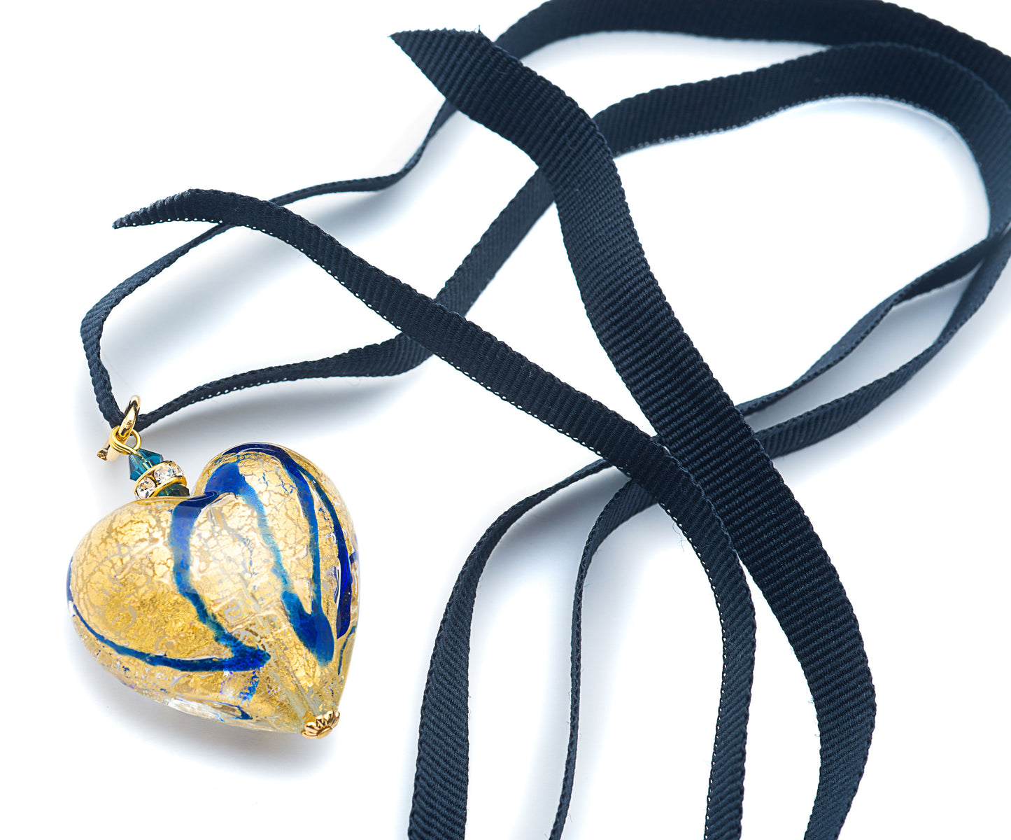 Heart Shaped Murano Glass Pendant